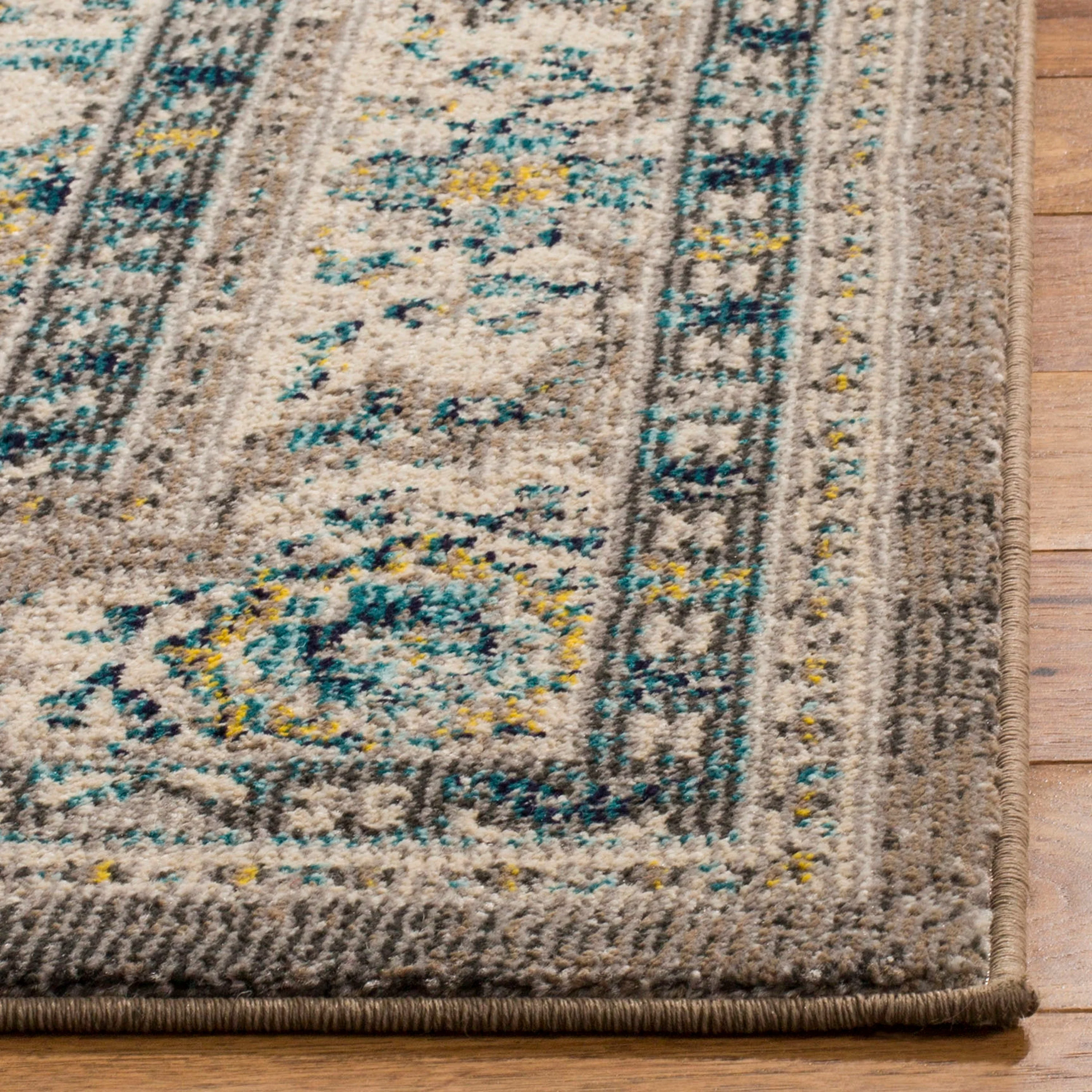 Safavieh Phoenix Khan 3 x 5 Ivory/Gray Rectangular Indoor Abstract Vintage Throw Rug - Image 3