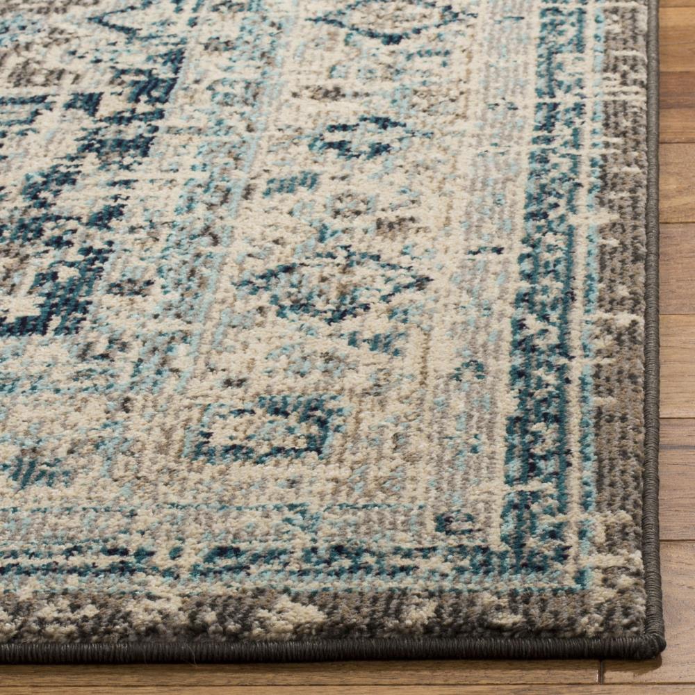 Safavieh Phoenix Nuri 8 x 10 Gray/Blue Indoor Abstract Vintage Area Rug - Image 3