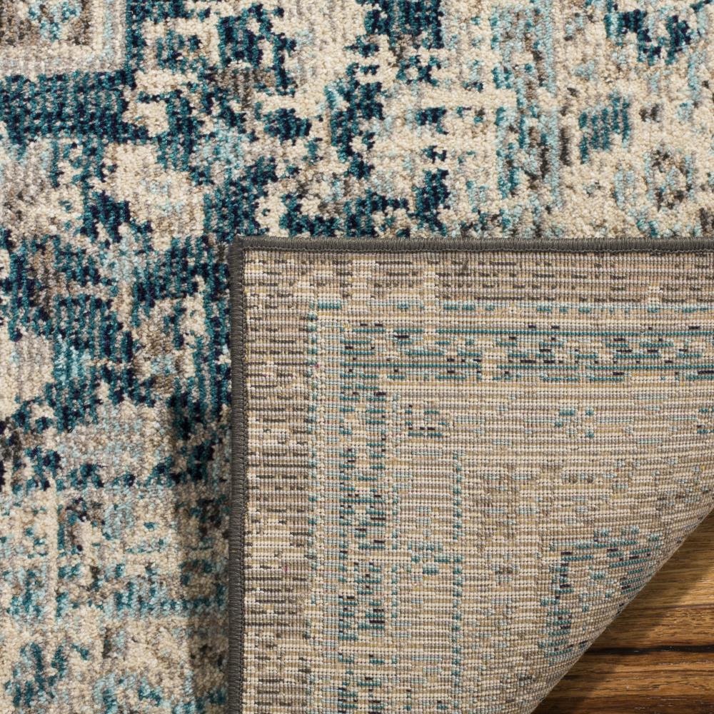 Safavieh Phoenix Nuri 8 x 10 Gray/Blue Indoor Abstract Vintage Area Rug - Image 4