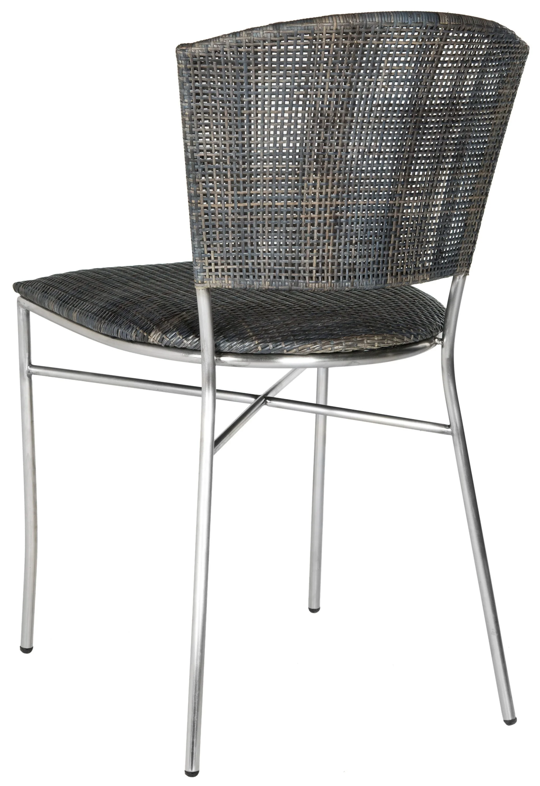 Safavieh Set of 2 Melita Side Chair – Coastal Style, Metal Frame, Black - Image 4