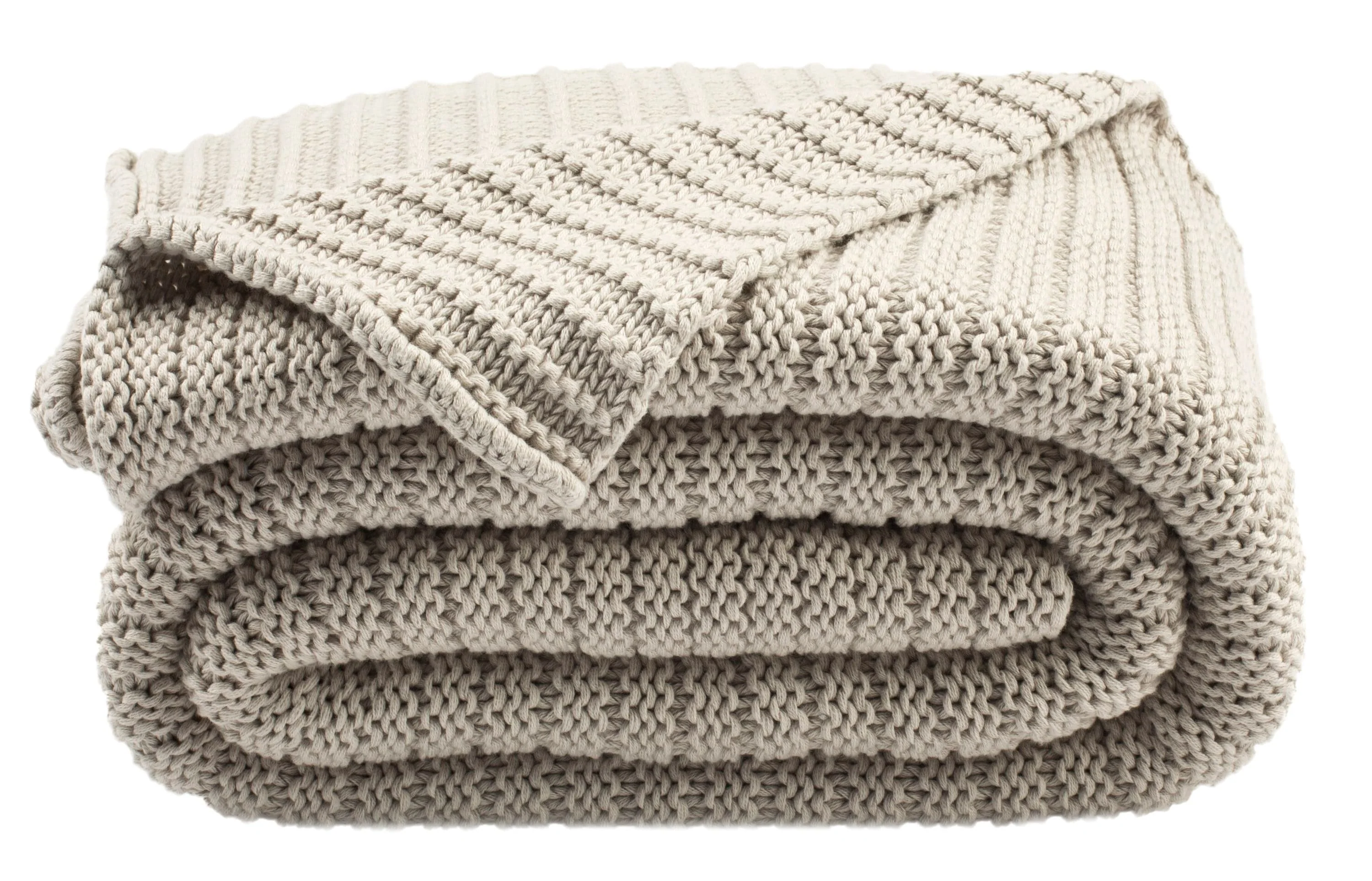 Safavieh Textures and Weaves Palewisper 50 x 60 in. Cotton Throw