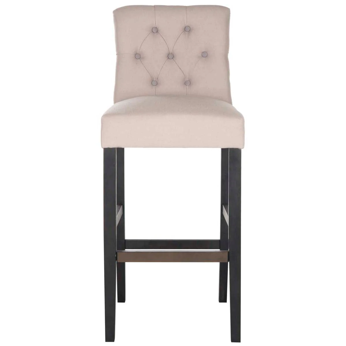 Safavieh Tiffany Taupe/Gray Upholstered Bar Stool