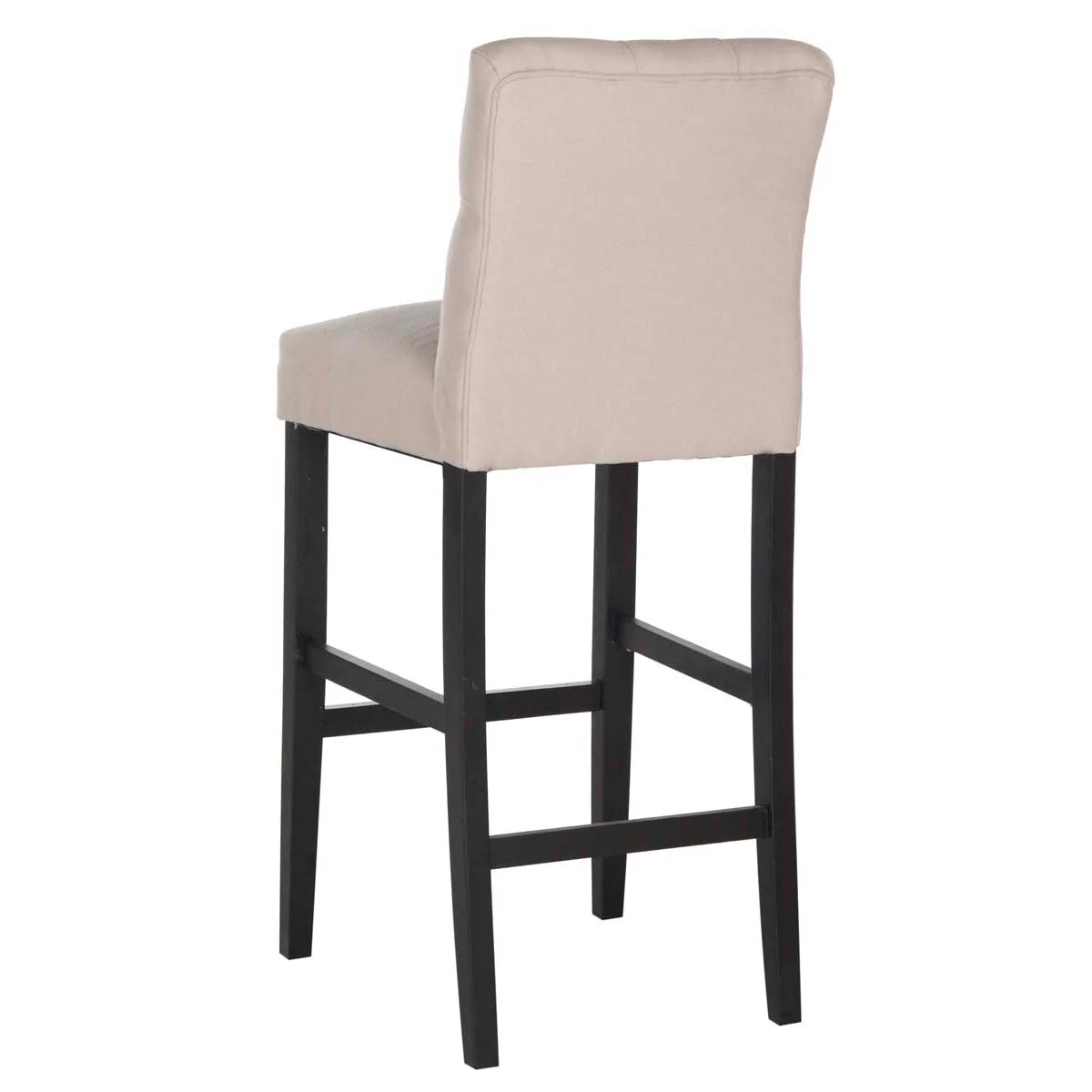 Safavieh Tiffany Taupe/Gray Upholstered Bar Stool - Image 2