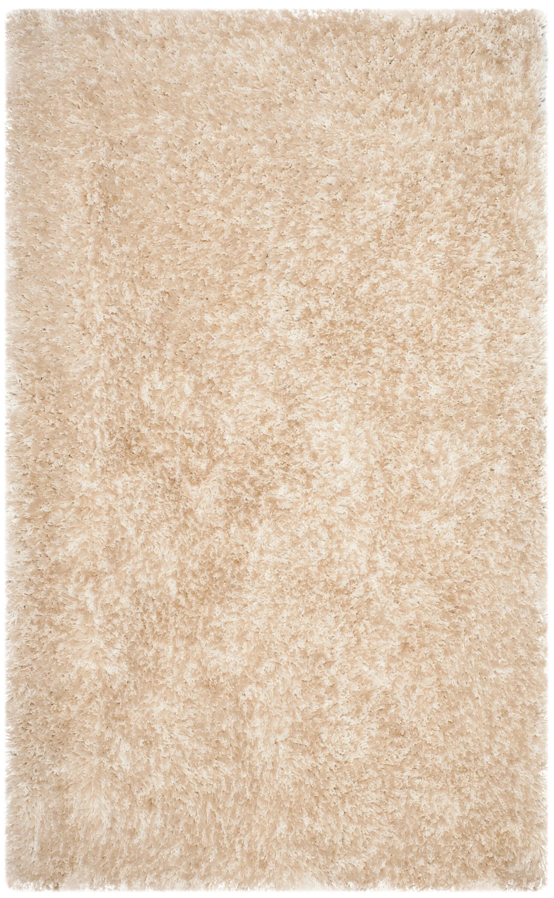 Safavieh Toronto Durham Shag 3 x 5 Beige Indoor Solid Handcrafted Throw Rug - Image 2