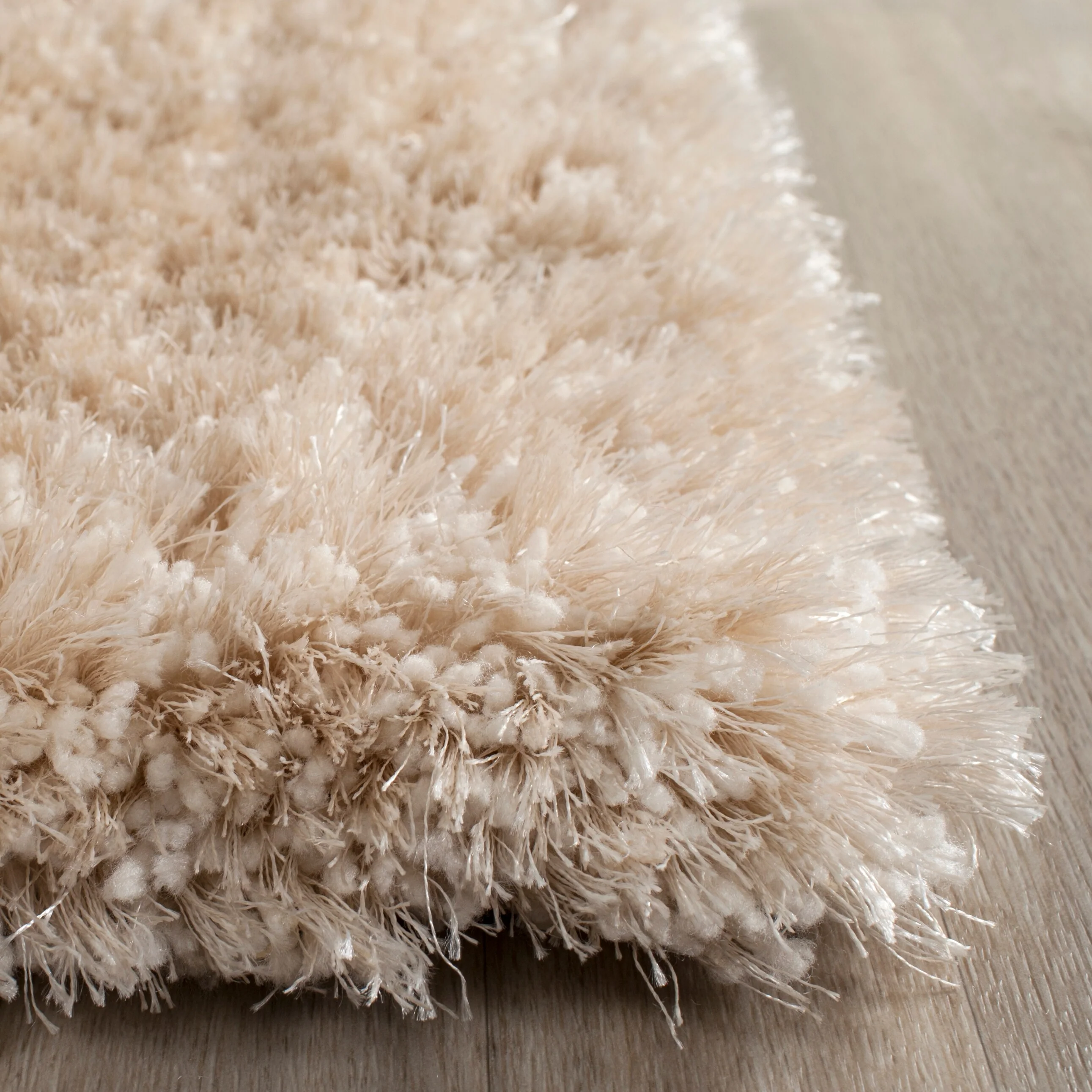 Safavieh Toronto Durham Shag 3 x 5 Beige Indoor Solid Handcrafted Throw Rug - Image 3