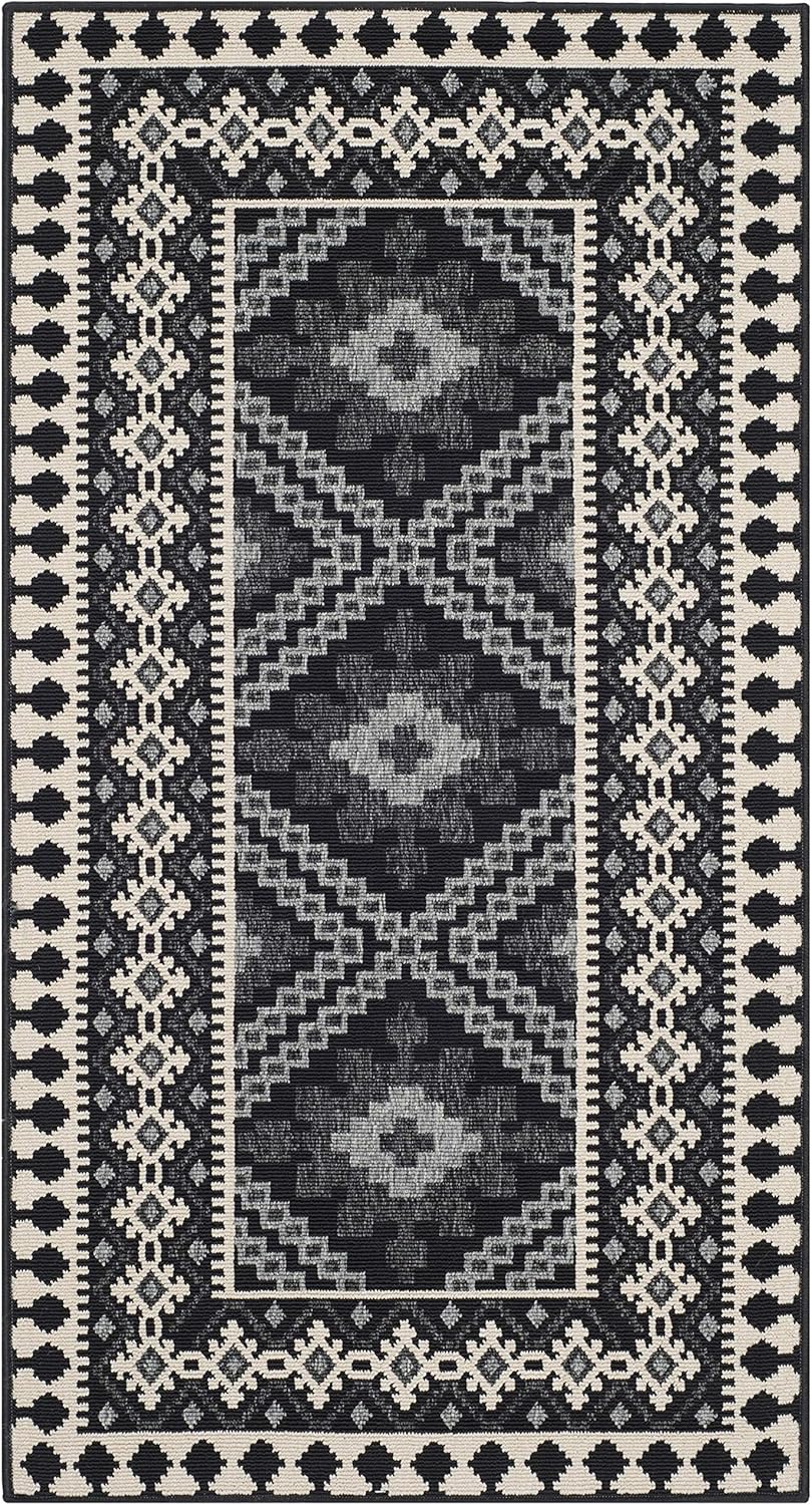 Safavieh Veranda 2-ft-7-in x 5-ft Black/Creme Indoor/Outdoor Abstract Coastal Throw Rug - Image 3