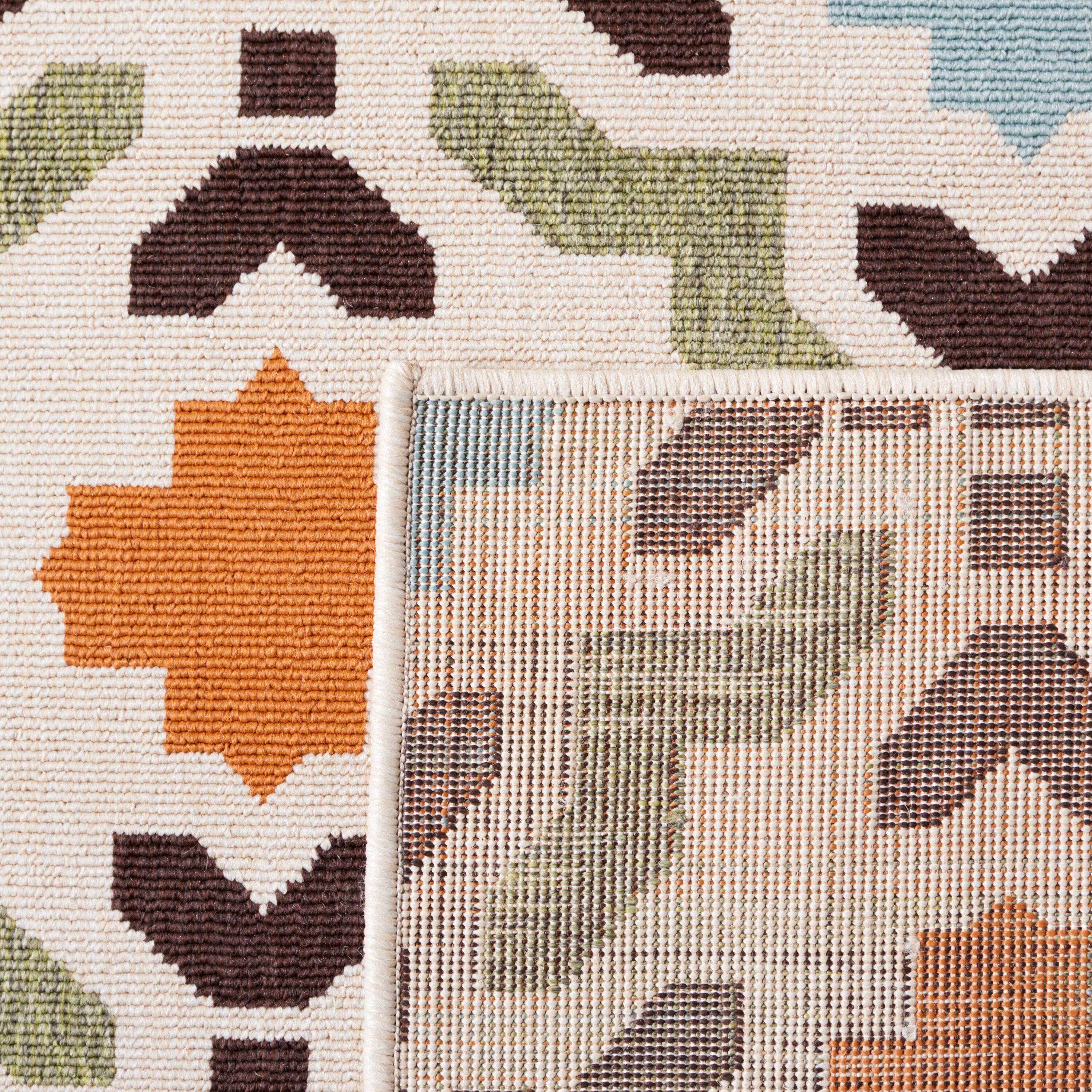 Safavieh Veranda Michiko 4-ft x 5-ft-7-in Indoor/Outdoor Area Rug, Cream/Terracotta (4 x 6) - Image 5