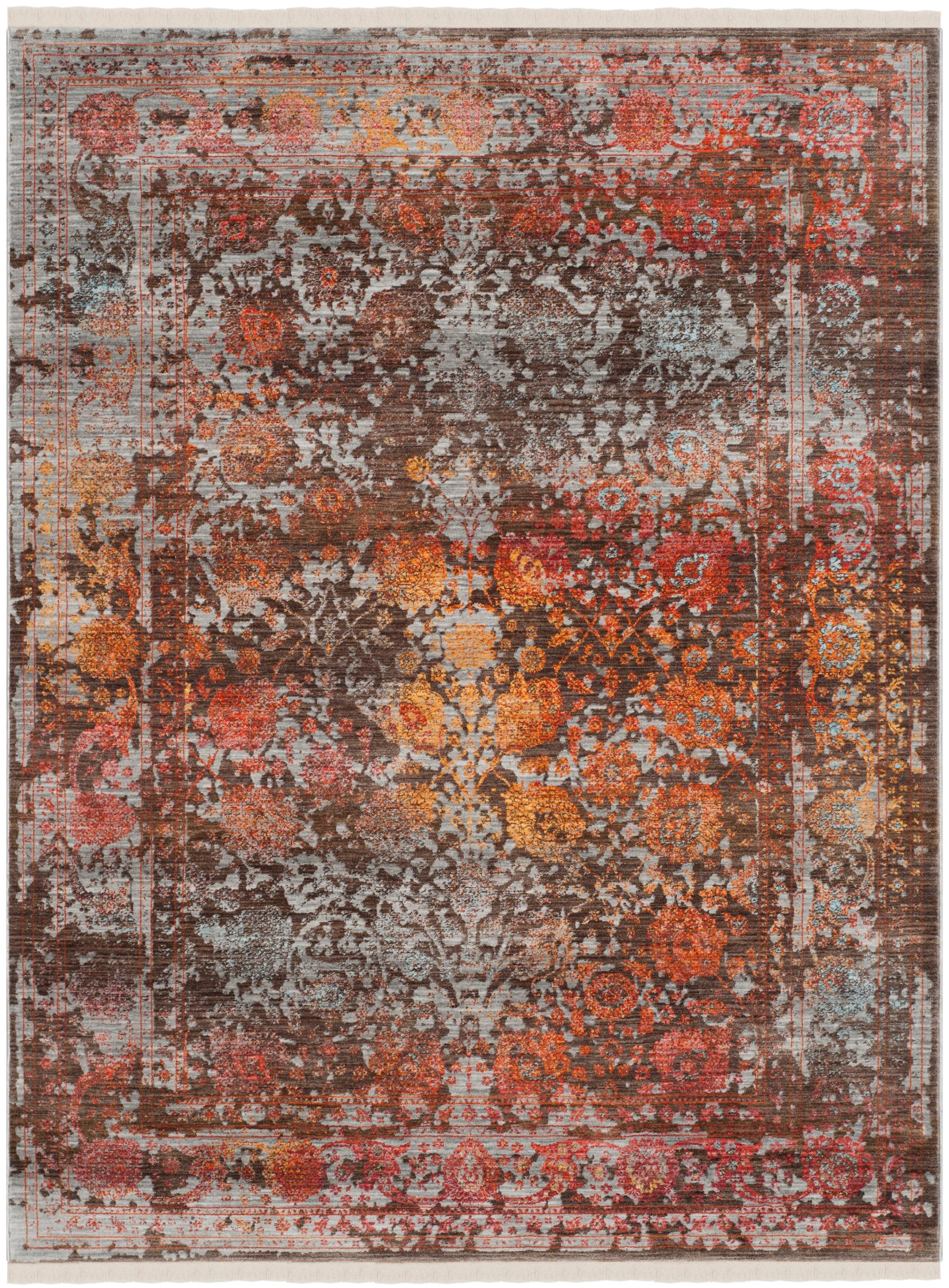 Safavieh Vintage Persian Himenz 5 x 8 Brown/Multi Indoor Distressed/Overdyed Vintage Area Rug