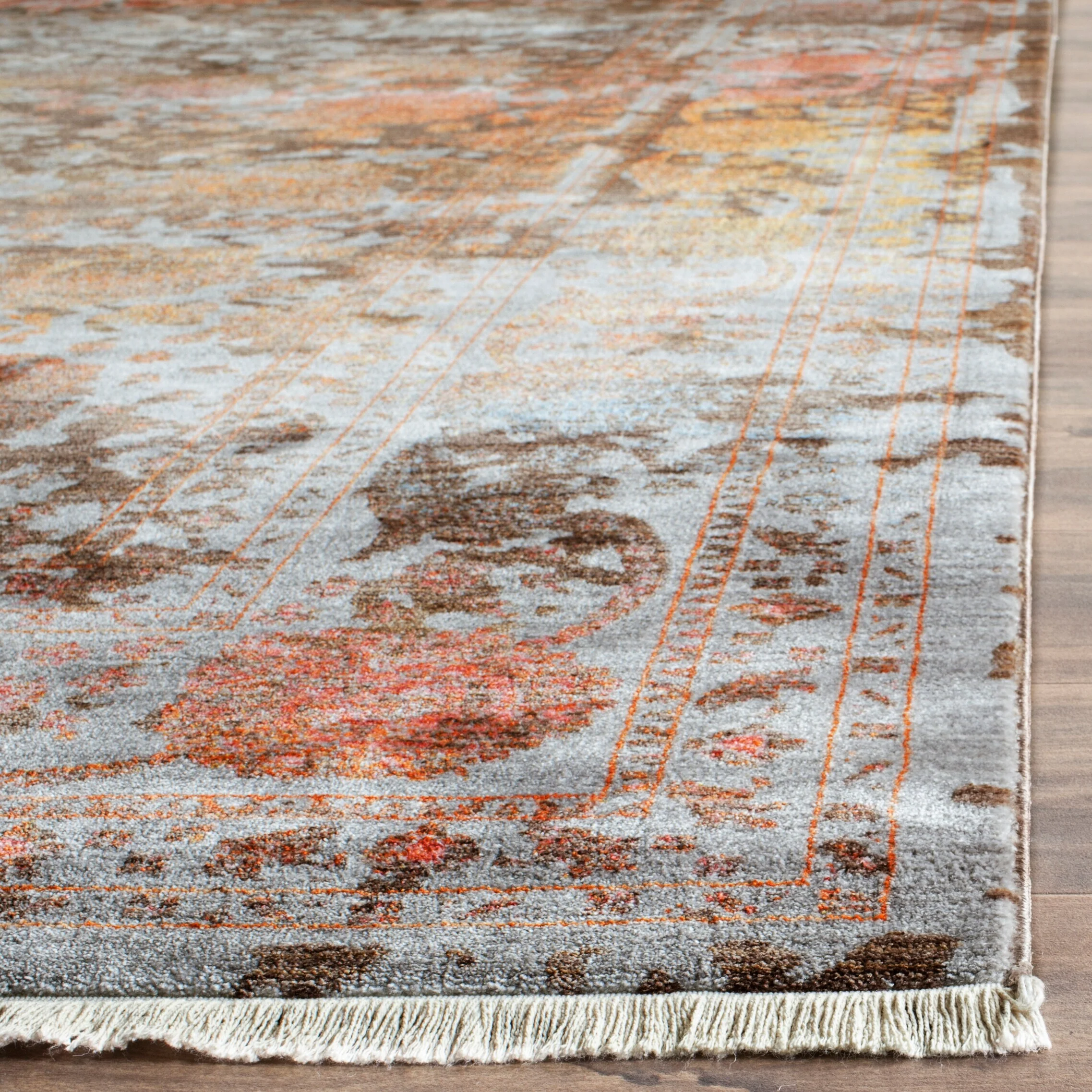 Safavieh Vintage Persian Himenz 5 x 8 Brown/Multi Indoor Distressed/Overdyed Vintage Area Rug - Image 3
