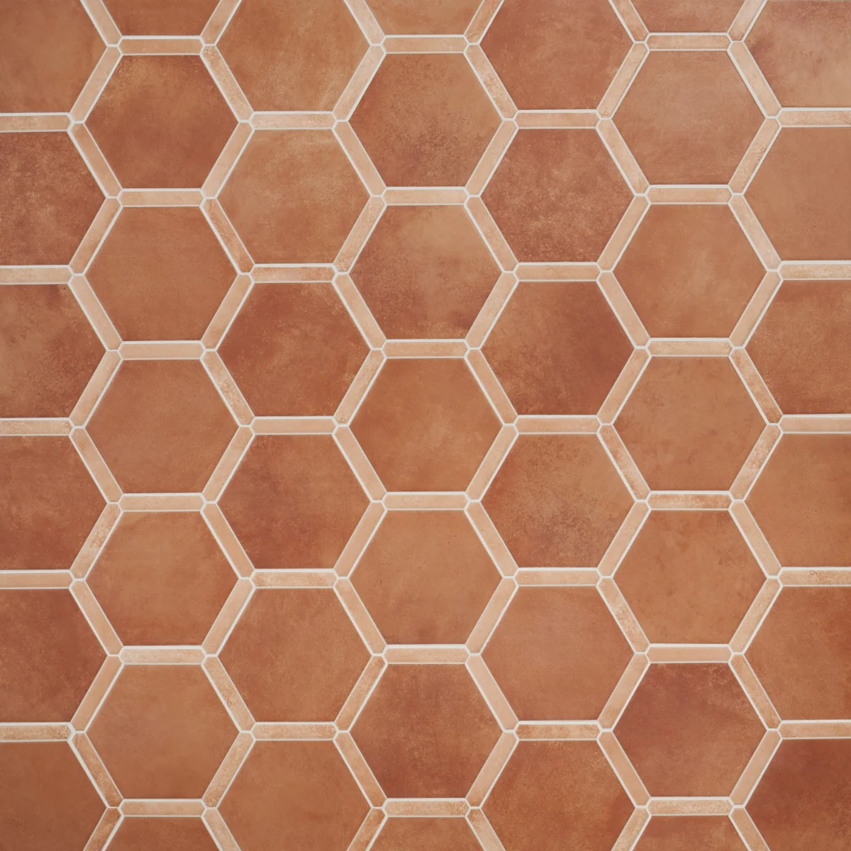 Sagon Terracotta Hexagon Matte Porcelain Tile - 9 Inch - Image 6
