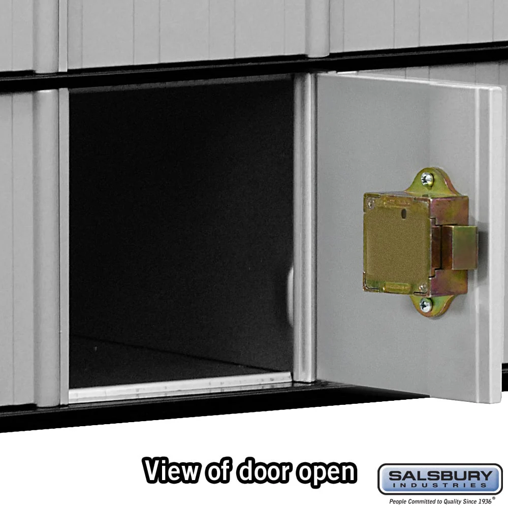 Salsbury Aluminum Mailbox with 8 Doors and Combination Locks, Rear-Loading, Private Access - Image 4
