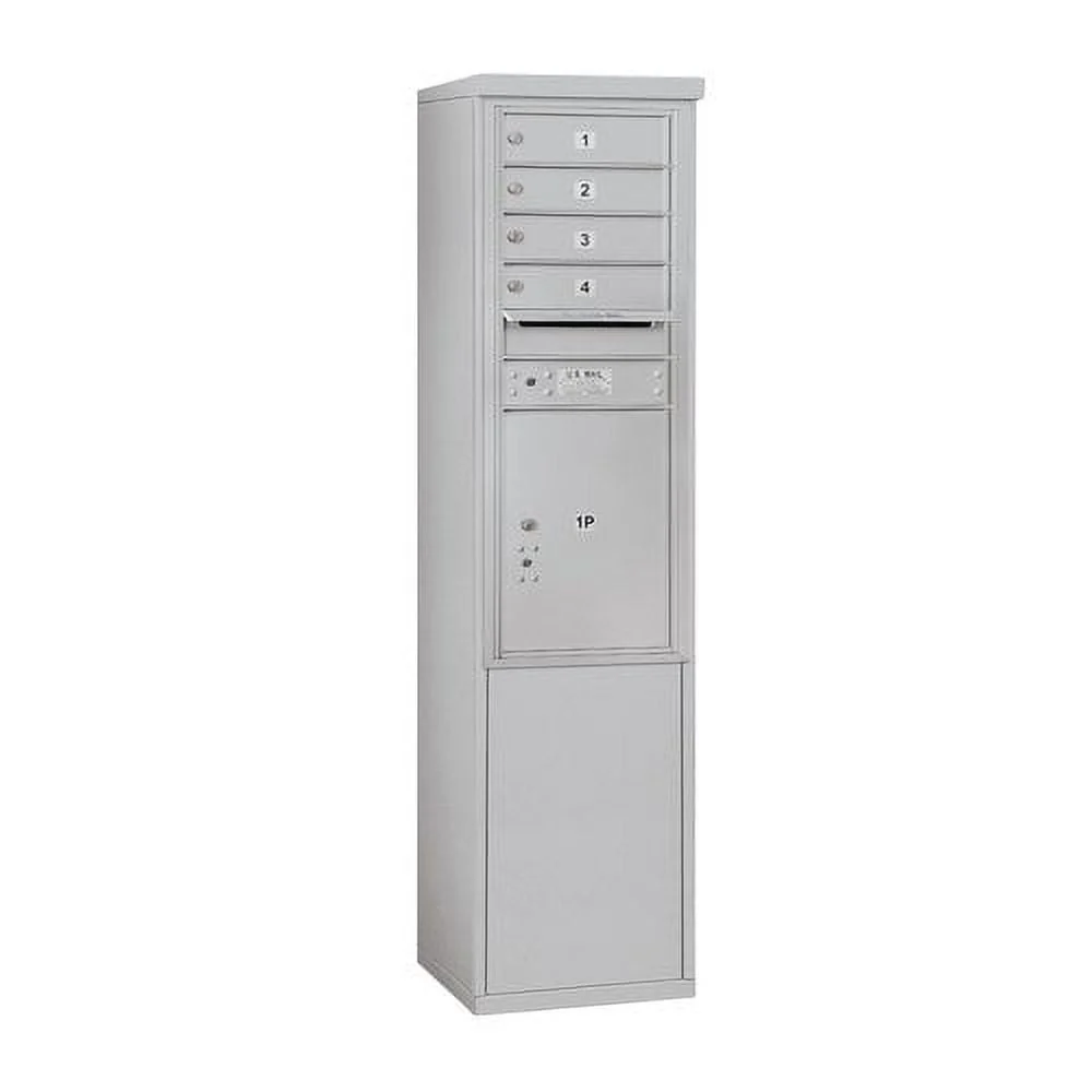Salsbury Industries 11-Door Free-Standing Mailbox with Parcel Locker, Black