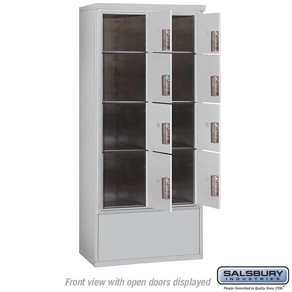 Salsbury Industries Maximum Height Free-Standing 4C Horizontal Mailbox with Parcel Lockers – Sandstone, 31.75" W x 72.125" H x 18.5" D - Image 3