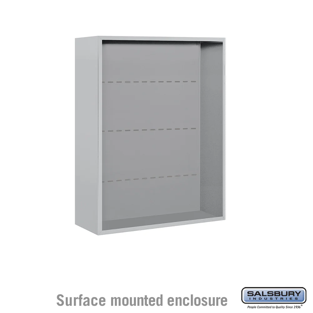 Salsbury Surface Mounted Enclosure for 4C Horizontal Mailbox Unit – Custom Color