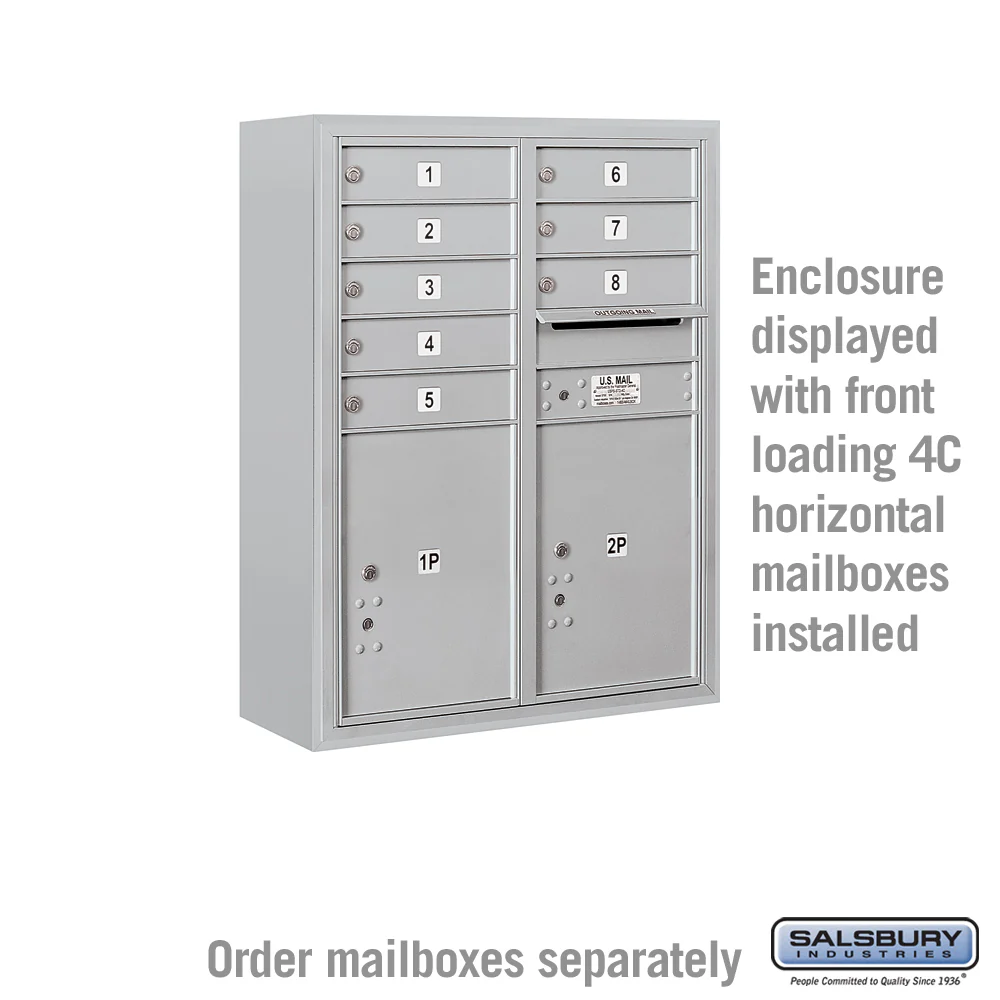 Salsbury Surface Mounted Enclosure for 4C Horizontal Mailbox Unit – Custom Color - Image 2