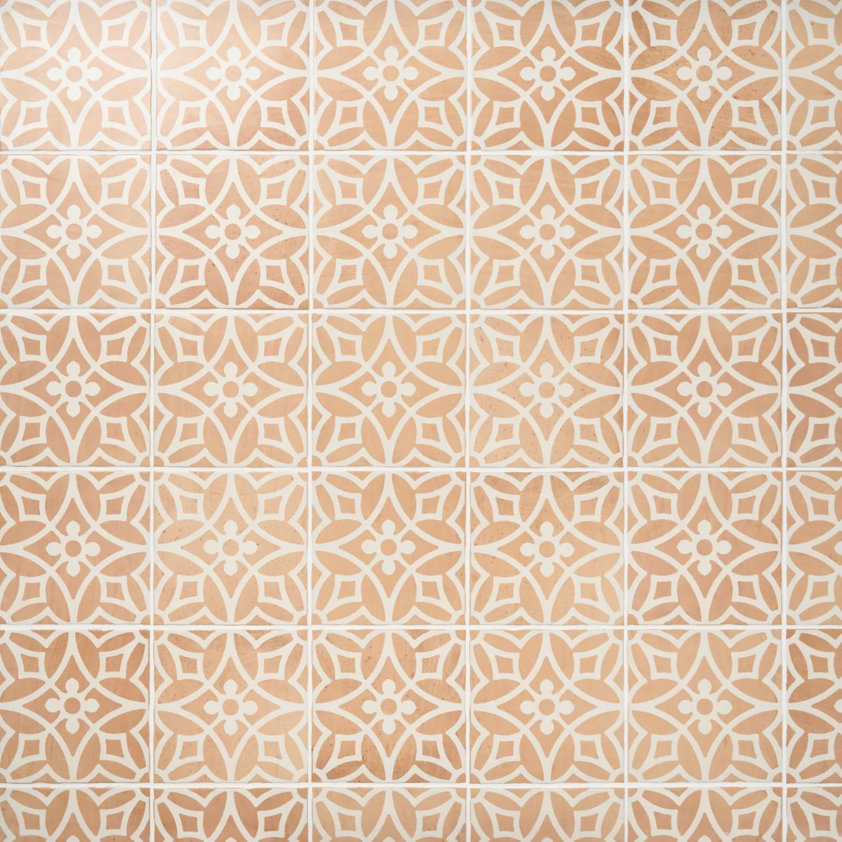 Saltillo Flora Terracotta 9x9 Matte Porcelain Tile - Lux Tile - Image 3