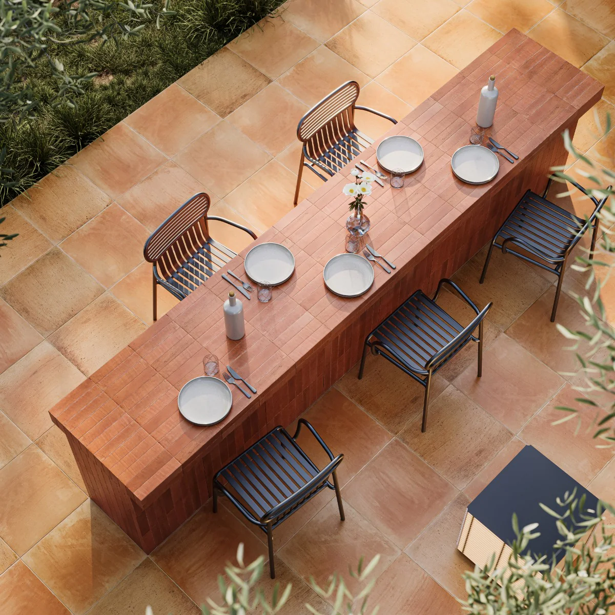 Saltillo Peach Terracotta 18x18 Matte Porcelain Tile by Tilebar - Image 2