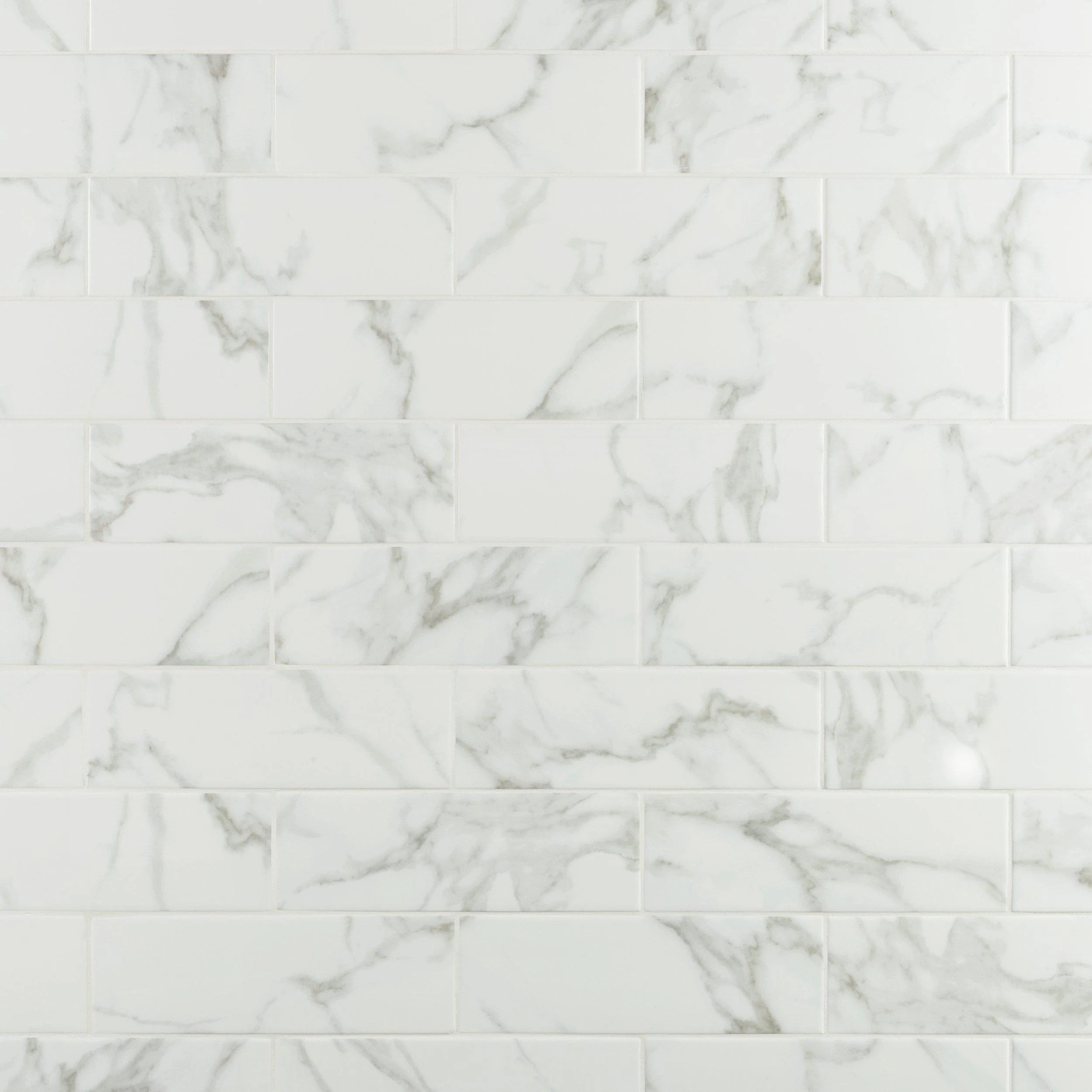 San Giorgio Carrara Catalina Polished Ceramic Wall Tile - 4 x 12 - Image 2