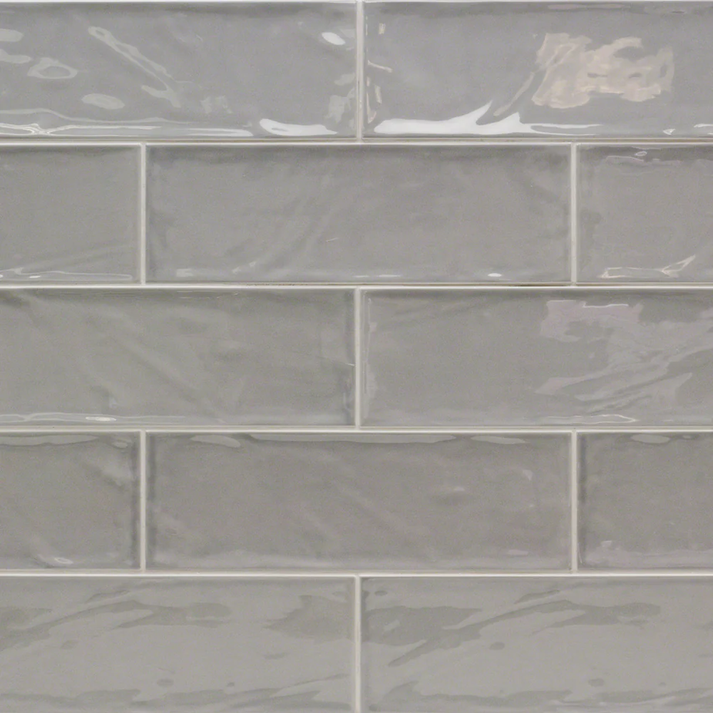 Santa Monica Gray 4x12 Polished Ceramic Subway Tile - Image 2