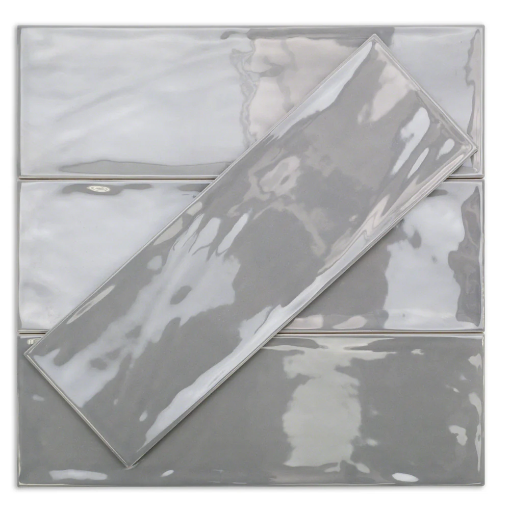 Santa Monica Gray 4x12 Polished Ceramic Subway Tile - Image 5