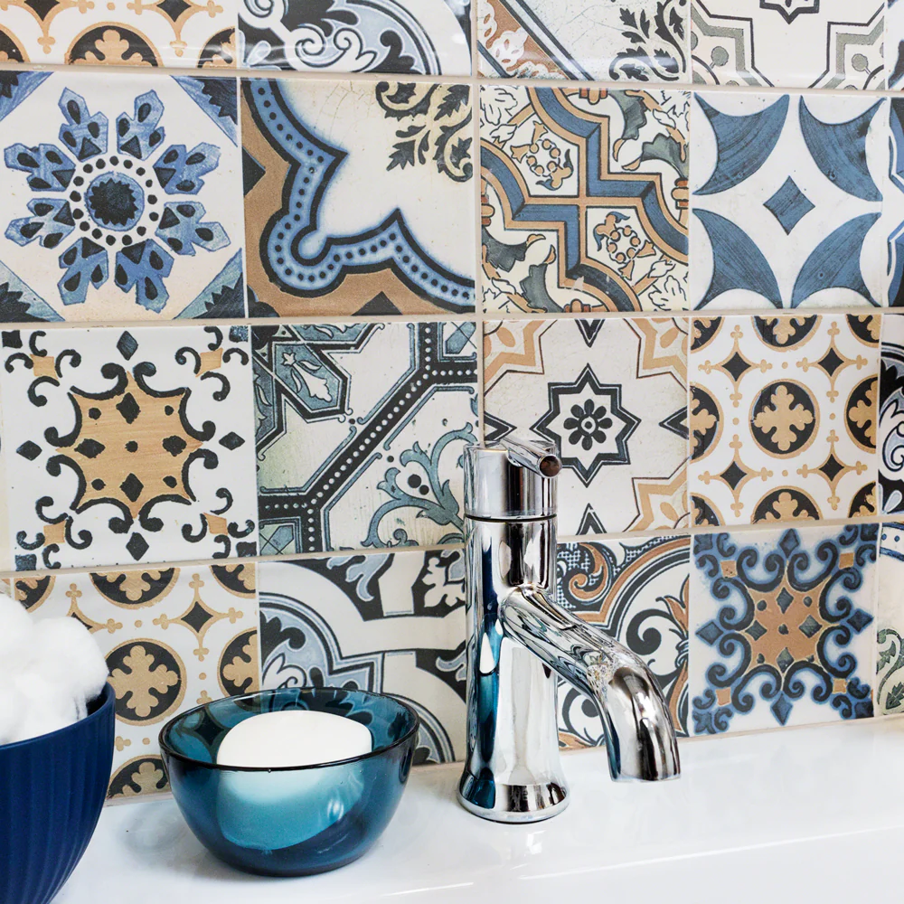 Santa Monica Warm Deco 4x12 Ceramic Wall Tile - Tilebar