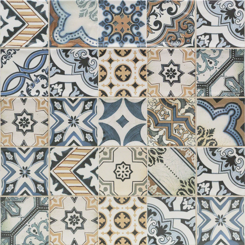Santa Monica Warm Deco 4x12 Ceramic Wall Tile - Tilebar - Image 2