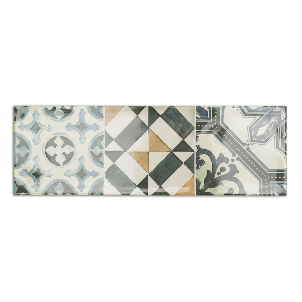 Santa Monica Warm Deco 4x12 Ceramic Wall Tile - Tilebar - Image 5