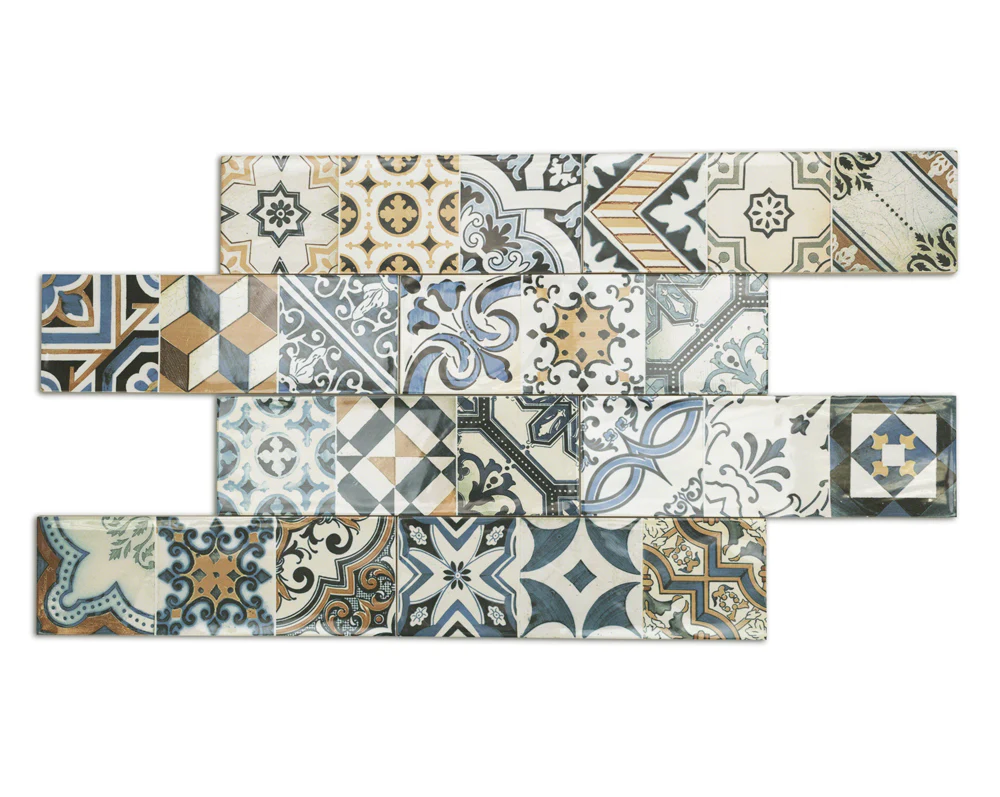 Santa Monica Warm Deco 4x12 Ceramic Wall Tile - Tilebar - Image 9