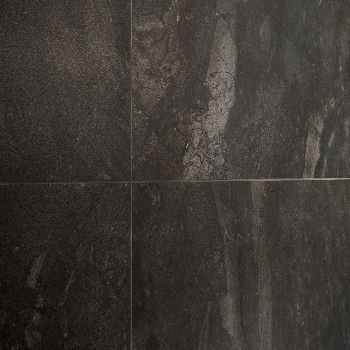 Santo Charcoal Black 24x48 Matte Porcelain Tile - Lux Tile - Image 6