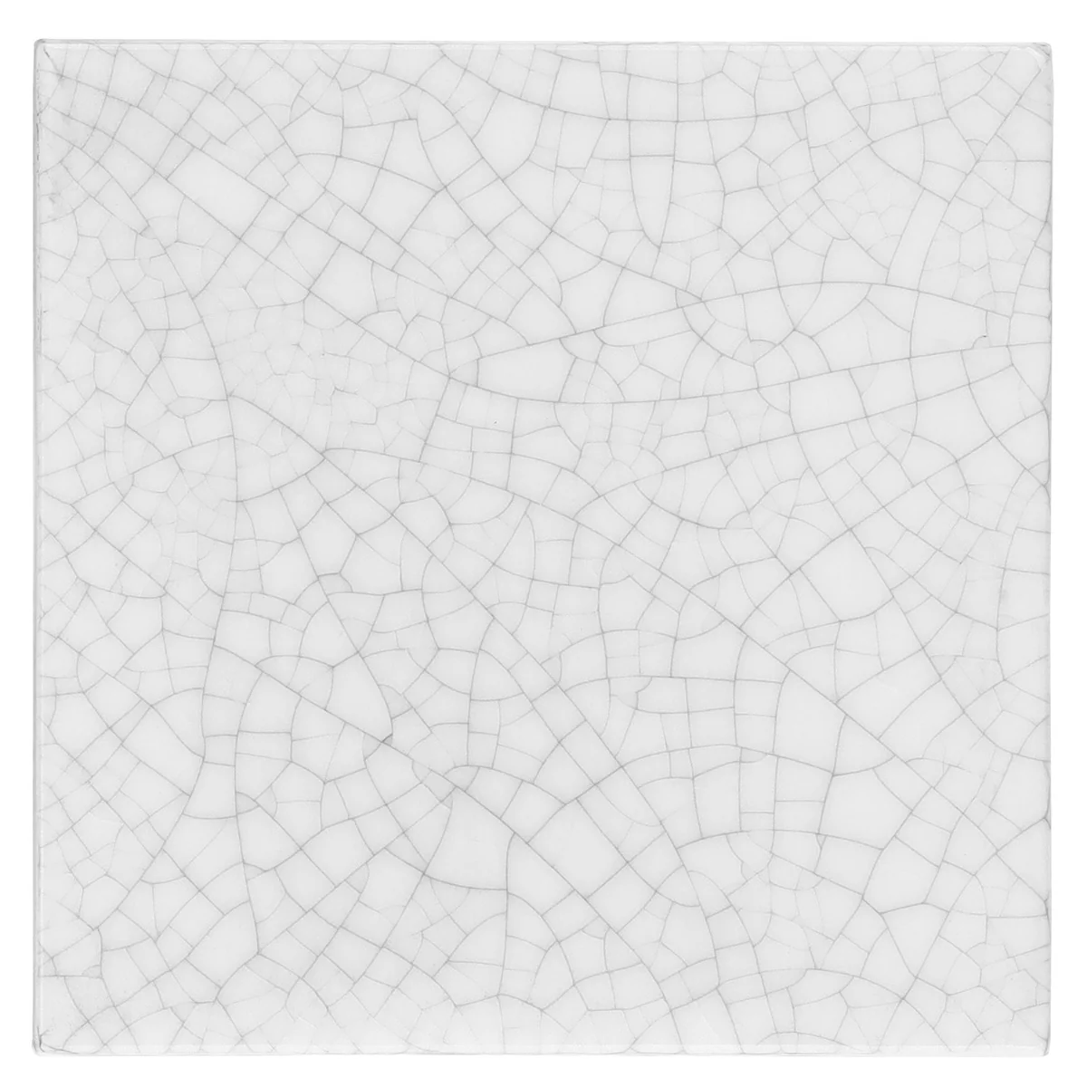 Sarina Vintage White 4x4 Glossy Crackled Ceramic Wall Tile by Lux Tile - Image 6