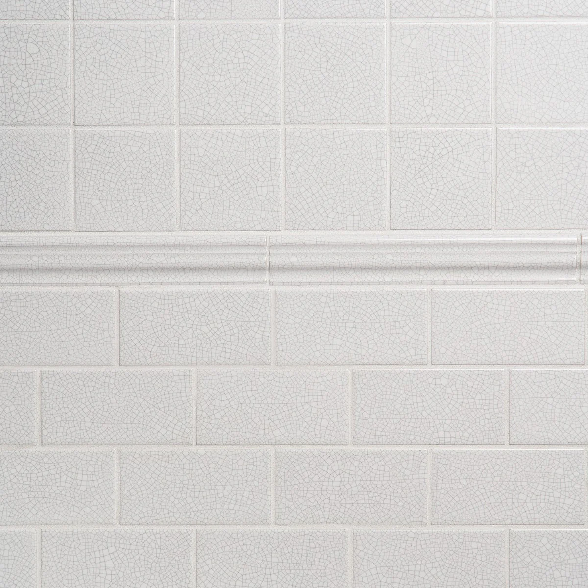 Sarina Vintage White 4x4 Glossy Crackled Ceramic Wall Tile by Lux Tile - Image 9
