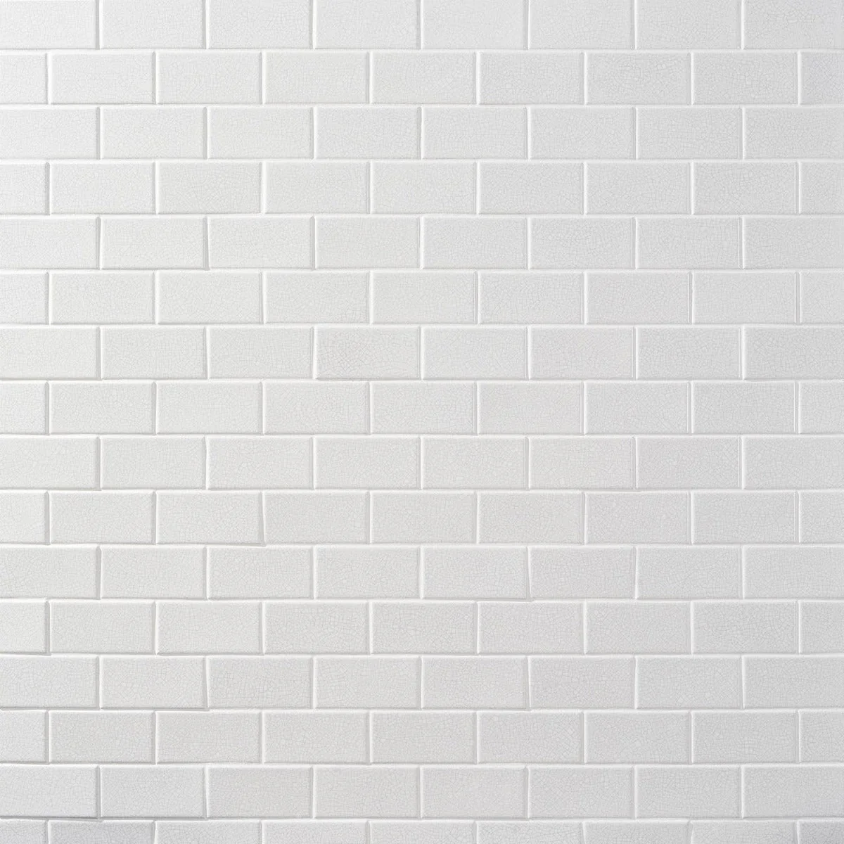Sarina Vintage White Crackled Ceramic Subway Tile - 3x6 Glossy Finish - Image 2