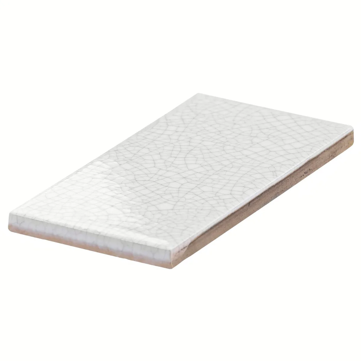 Sarina Vintage White Crackled Ceramic Subway Tile - 3x6 Glossy Finish - Image 7