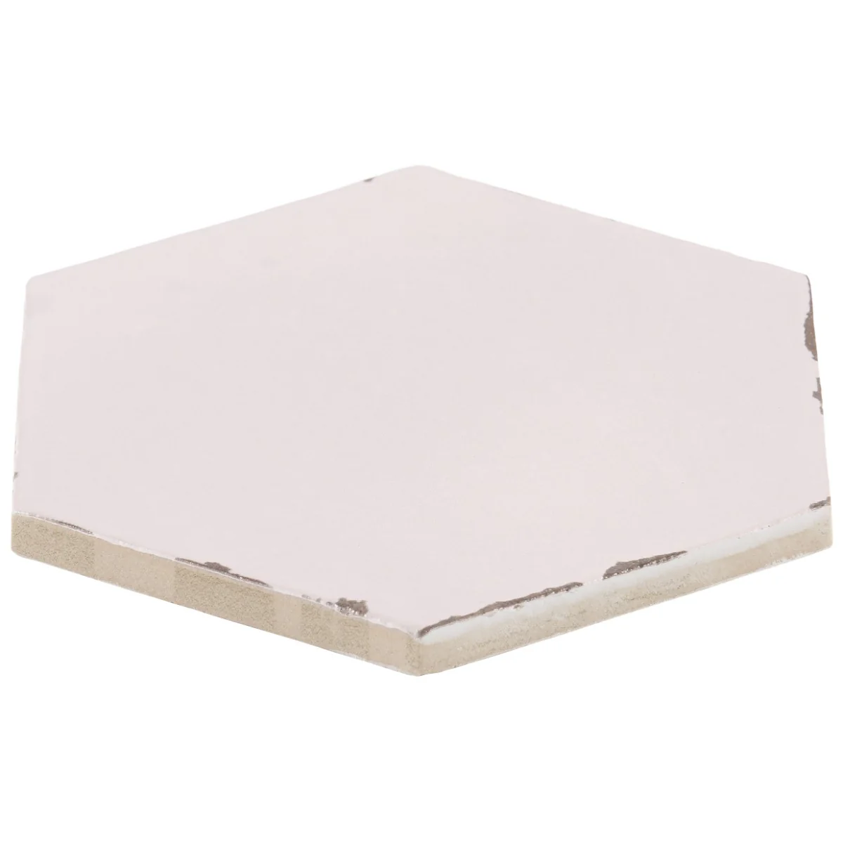 Sasha Hex Rose Pink Matte Porcelain Tile - 6" Hexagon - Image 6