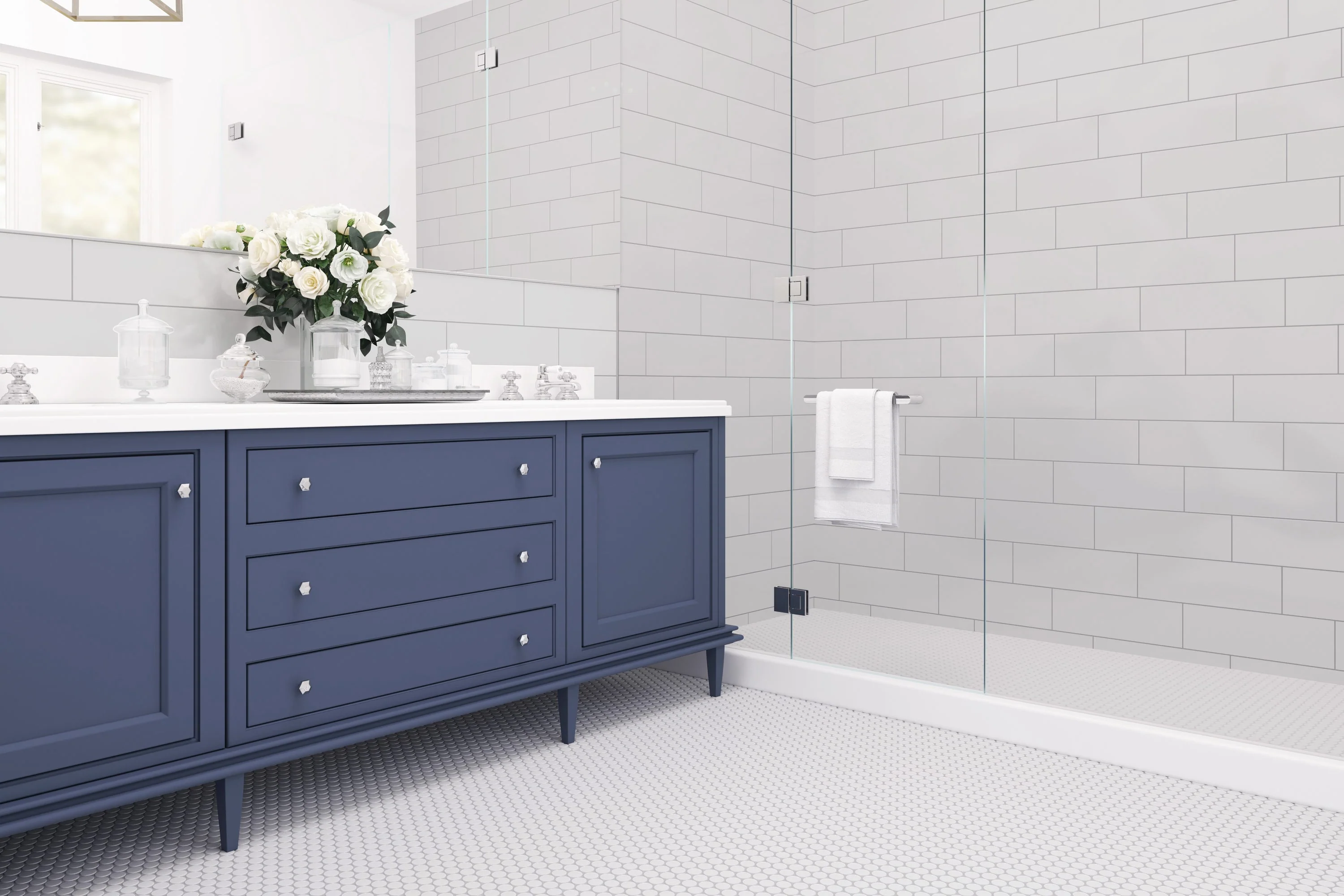 Satori Hudson Mist 2 in x 6 in Glossy Glazed Ceramic Bullnose Wall Tile - Image 4