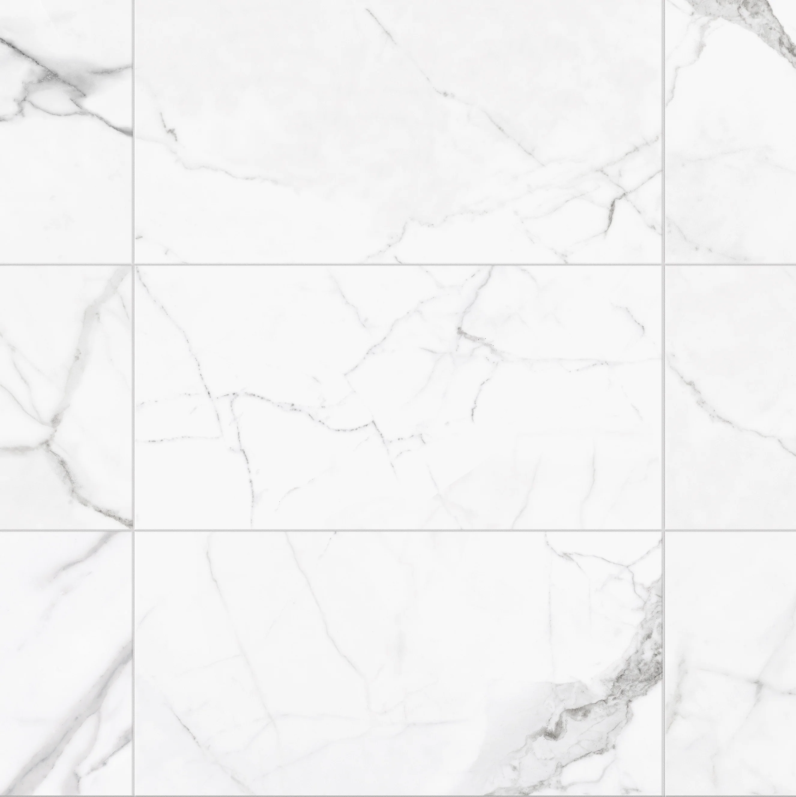 Satori Statuario Matte 12-in x 24-in Matte Porcelain Marble Look Floor Tile - Image 4