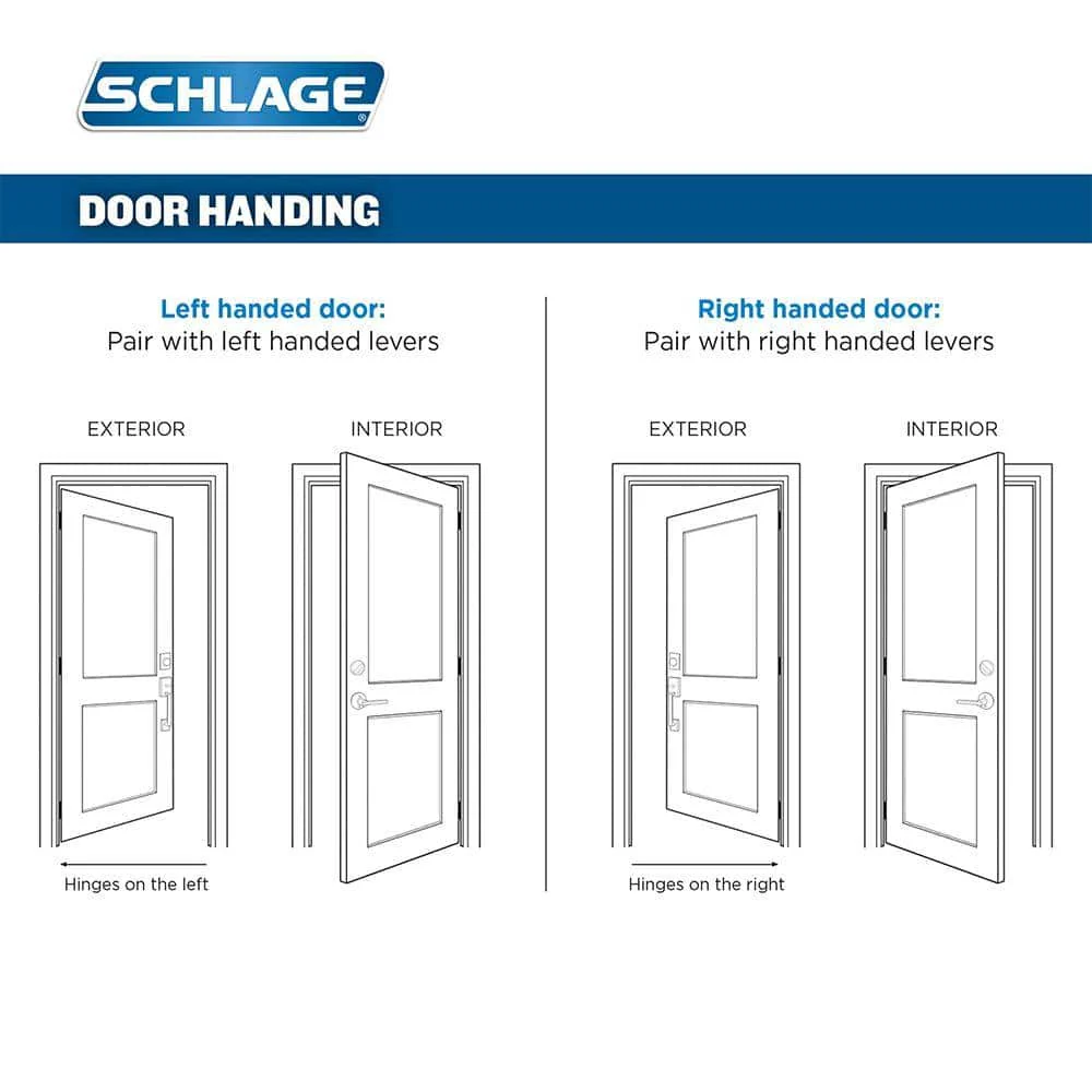 Schlage Accent Aged Bronze Left Handed Dummy Door Lever - Image 2
