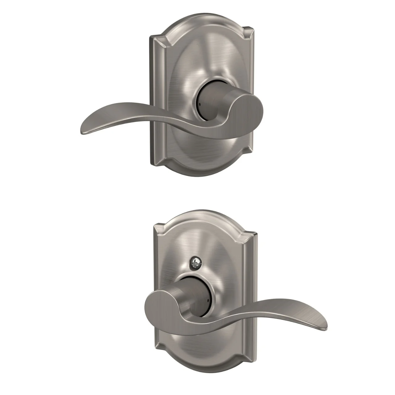 Schlage Accent Aged Bronze Passage Hall/Closet Door Lever with Camelot Trim - Image 4