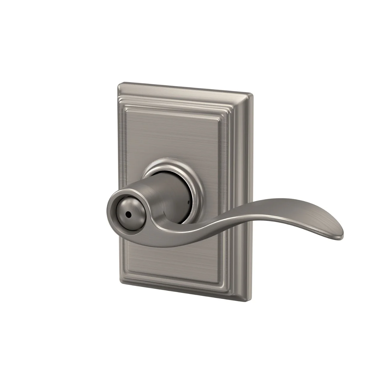 Schlage Accent Aged Bronze Privacy Door Lever with Addison Trim - Image 2