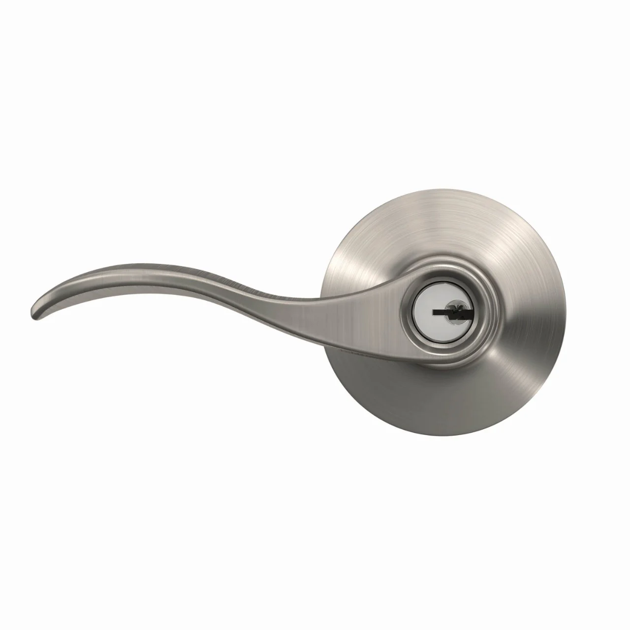 Schlage Accent Matte Black Keyed Entry Door Lever - Image 2