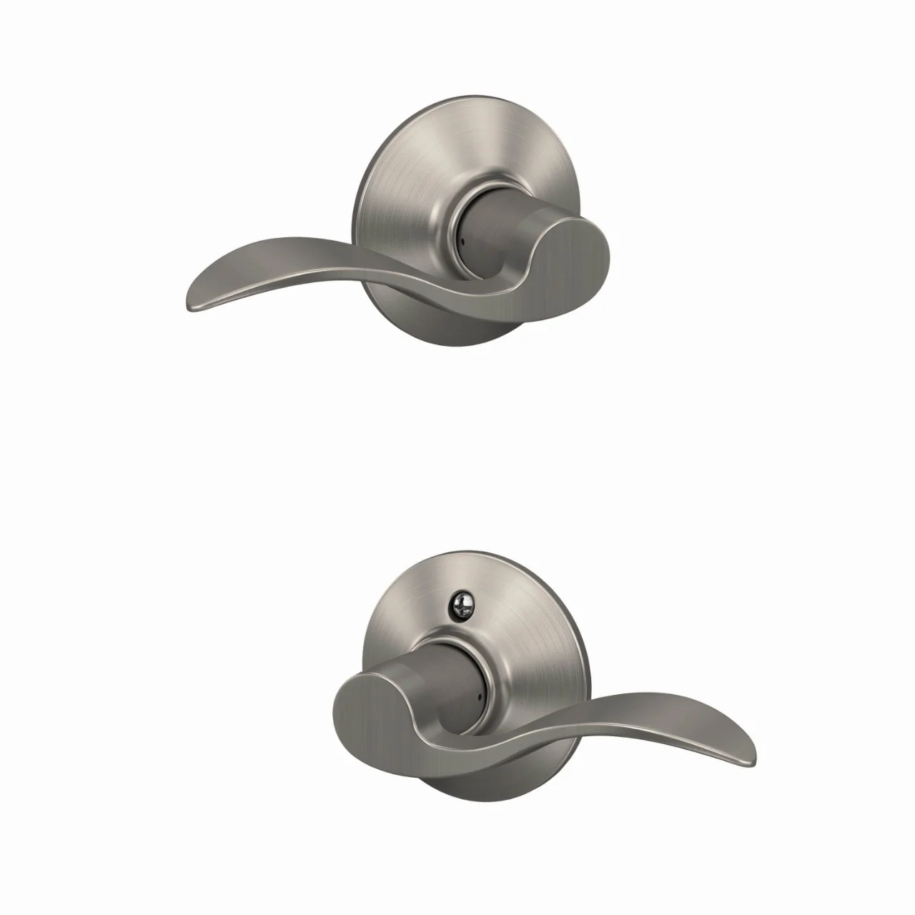 Schlage Accent Satin Nickel Passage Hall/Closet Door Lever - Image 4