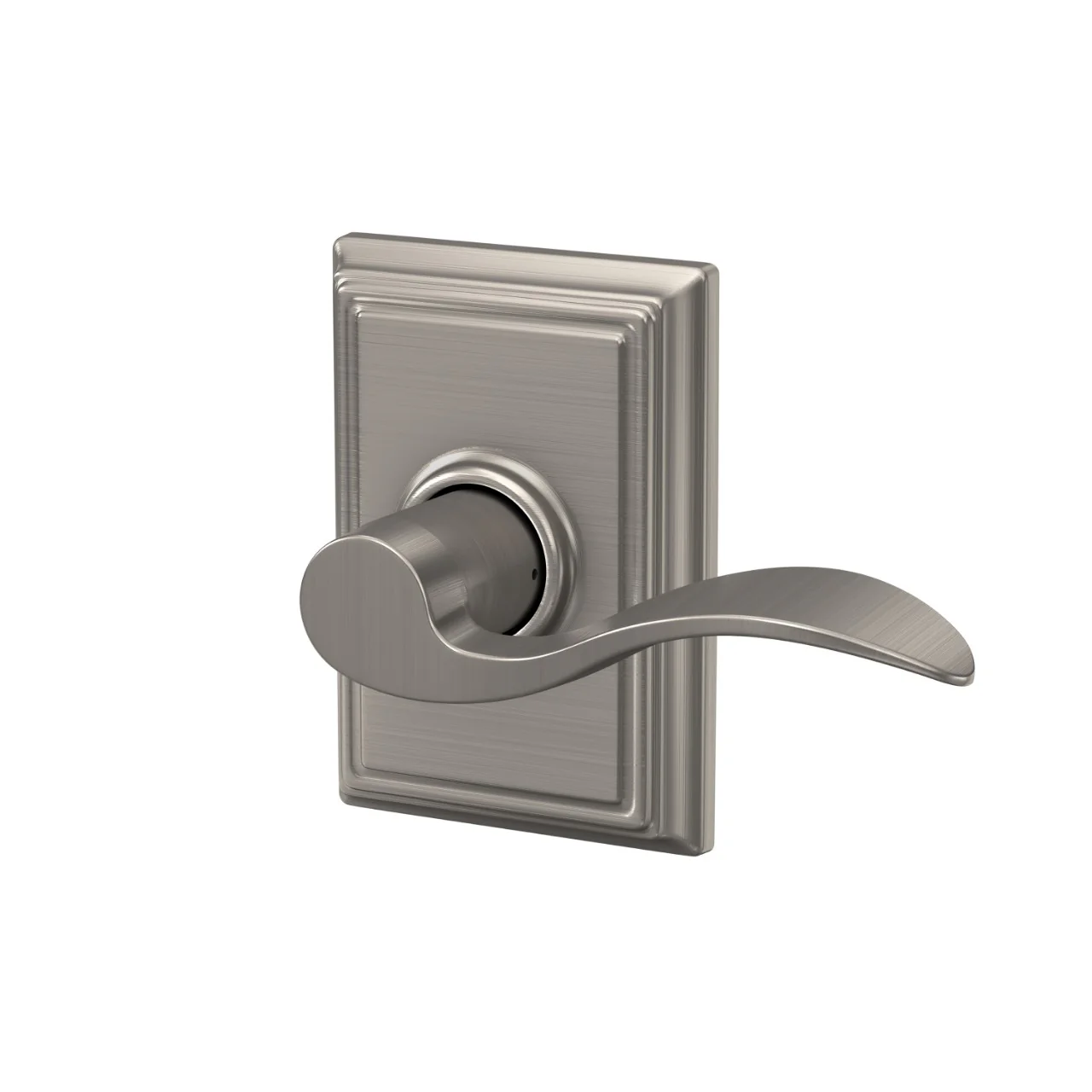 Schlage Accent Satin Nickel Passage Hall/Closet Door Lever with Addison Trim - Image 3