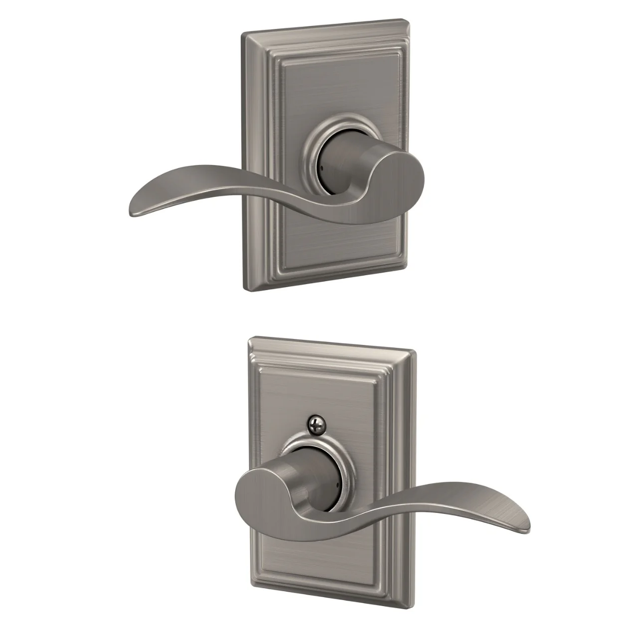 Schlage Accent Satin Nickel Passage Hall/Closet Door Lever with Addison Trim - Image 4