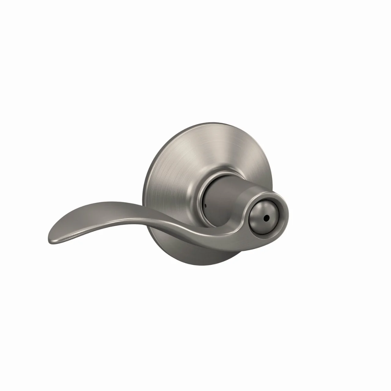 Schlage Accent Satin Nickel Privacy Bed/Bath Door Lever, 2-Pack
