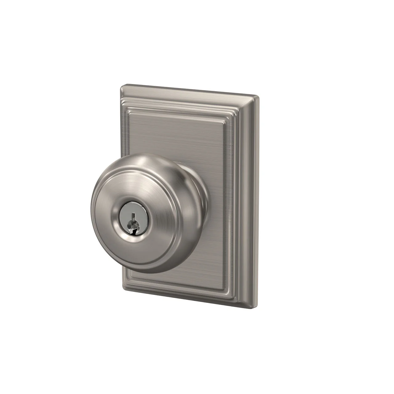Schlage Andover Aged Bronze Keyed Entry Door Knob with Addison Trim - Image 3
