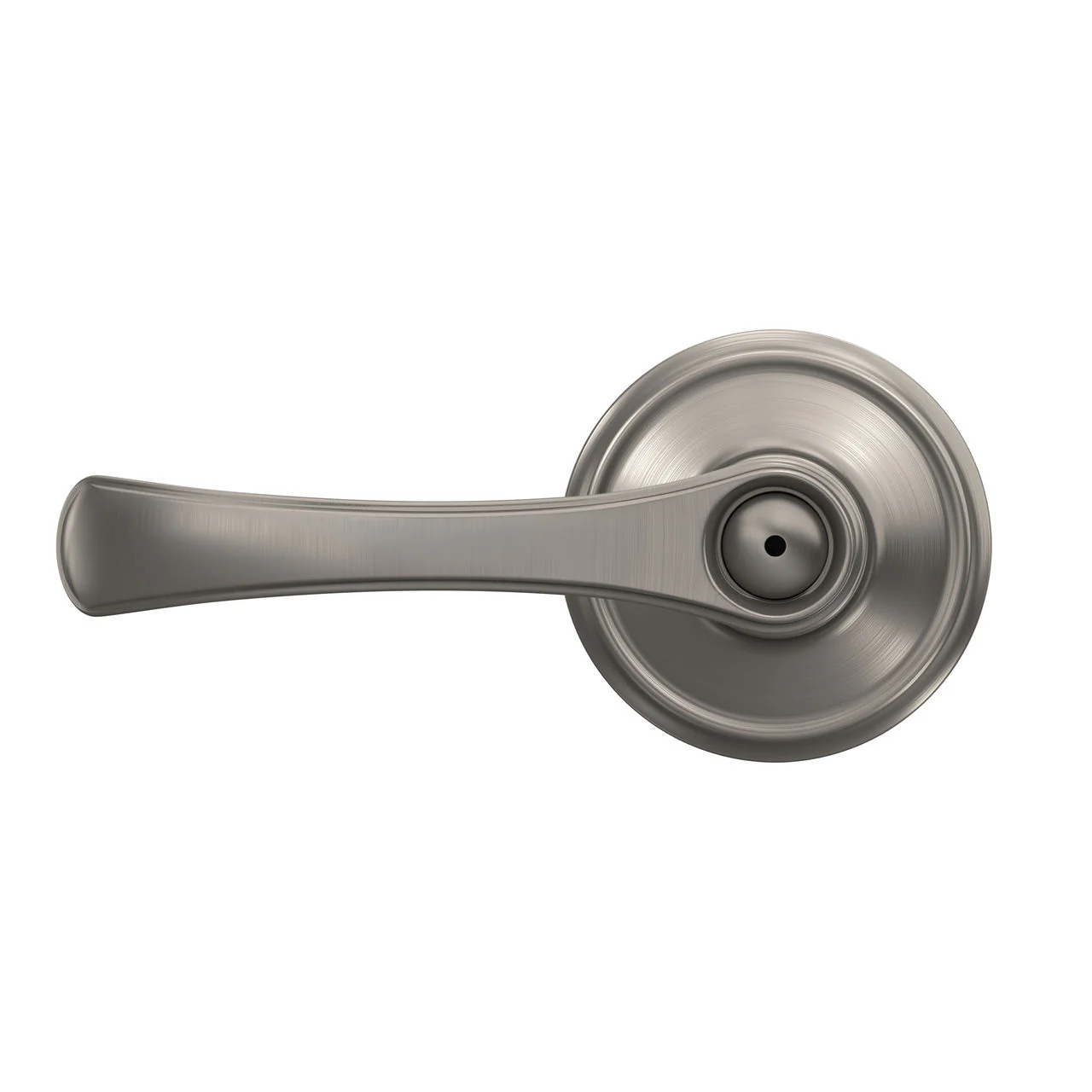 Schlage Avila Privacy Bed/Bath Door Lever, Satin Nickel - Image 2