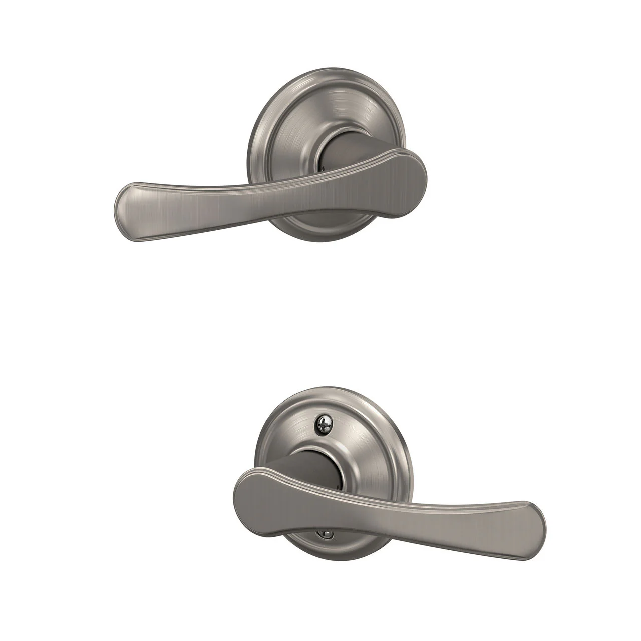 Schlage Avila Satin Nickel Passage Hall/Closet Door Lever - Image 4