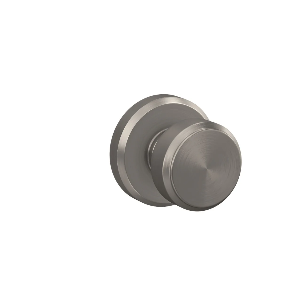 Schlage Bowery Matte Black Passage Hall/Closet Door Knob with Greyson Trim