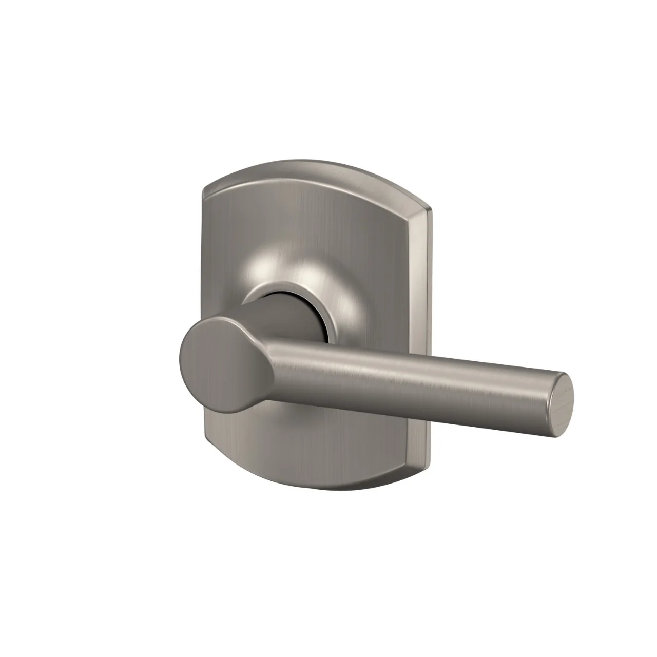 Schlage Broadway Matte Black Passage Hall/Closet Door Lever with Greenwich Trim - Image 2