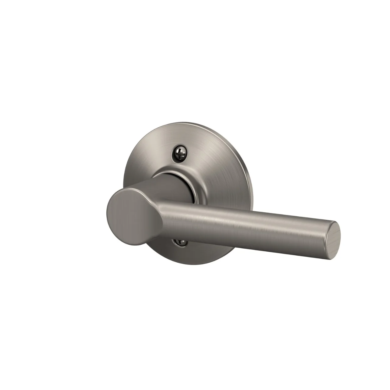 Schlage Broadway Satin Nickel Dummy Door Lever, Non-Turning - Image 3